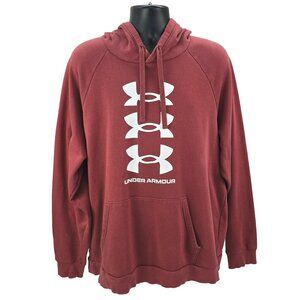 Under Armour Men's Rival Fleece 3 Logo Hoodie Pullover Sweatshirt Size XXL Hoody
